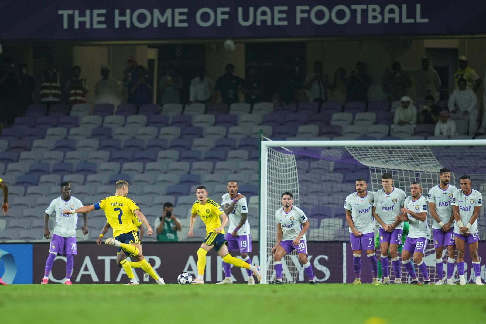 Cristiano Ronaldo beim Freisto&szlig; f&uuml;r Al-Nassr in der AFC Champions League Elite