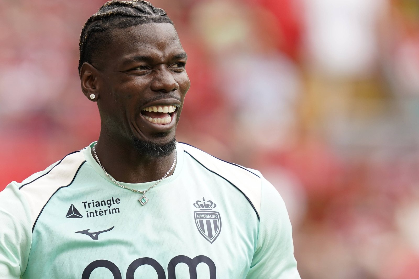 Paul Pogba im Trainingsshirt der AS Monaco