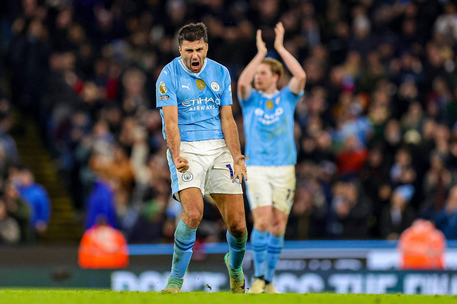 Rodri jubelt im Trikot von Manchester City